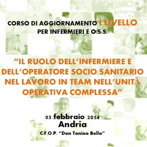 I° Livello - Corso di aggiornamento per Operatore Socio Sanitario